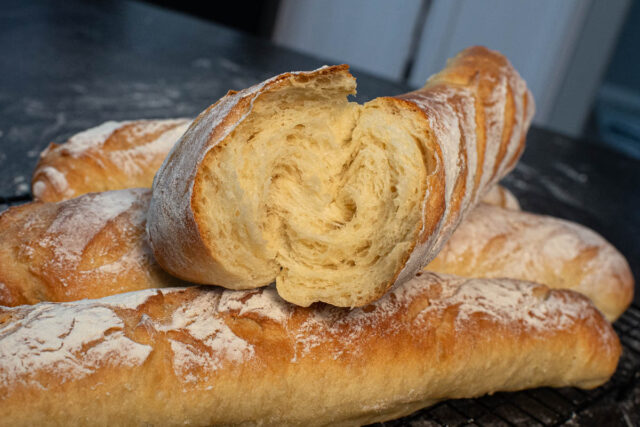 Soft and Fluffy Baguette