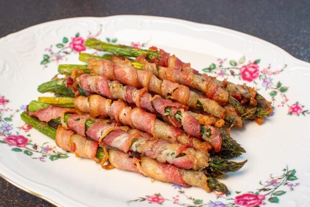 Asparagus Wrapped in Bacon Asparagus Wrapped in Bacon.